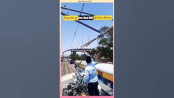 🚦Inspection of Over Head Wire of Indian Railway🚦 #indianrailways #railway #ohe #shorts #shortsfeed