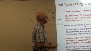 Intro Complex Analysis, Lec 34, Series, Zeros, Isolated Singularities, Residues, Residue Theorem