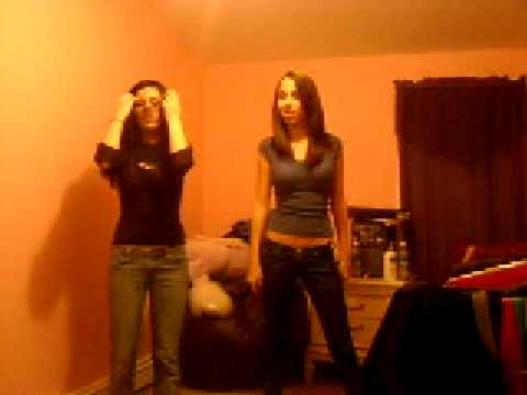 Elaine and melissa dancing to chop suey