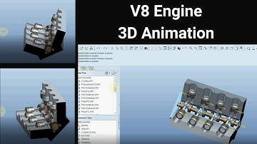 Pro Engineer - V8 Engine Animation/Assemble