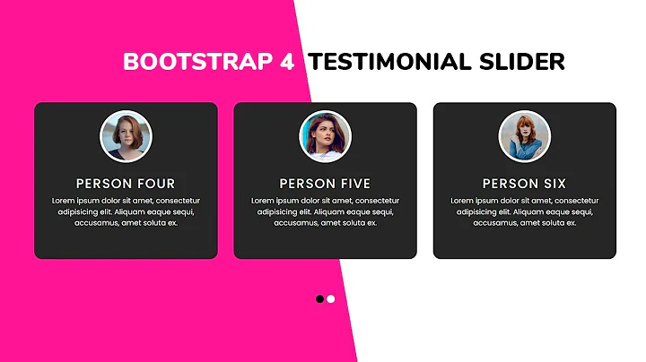 How to create Testimonial Carousel using Bootstrap 4