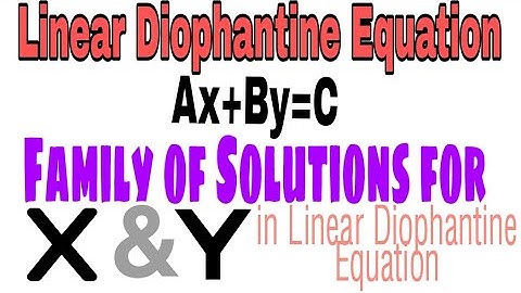 Linear Diophantine Equation-Ax+By=C//Number Theory 3//Euclid//Linear Diophantine Best Examples
