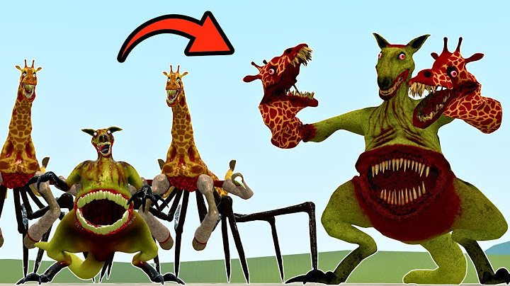 COMBINATION OF ZOOCHOSIS GIRAFFE & KANGAROO MONSTER In Garry's Mod