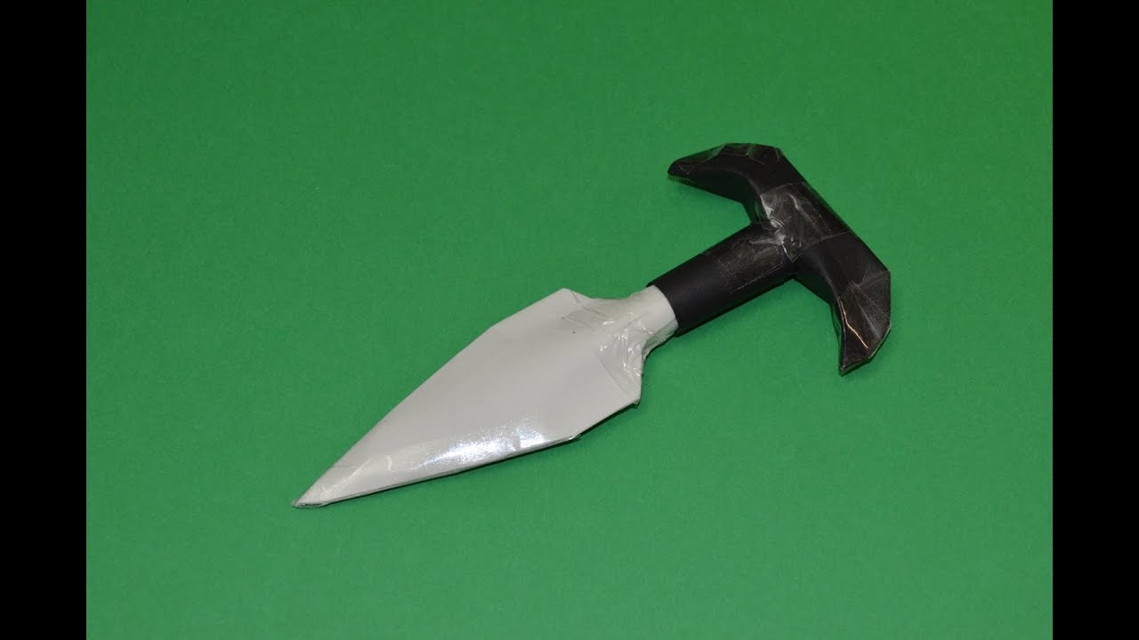How to make a Paper Push Knife - Paper weapons 