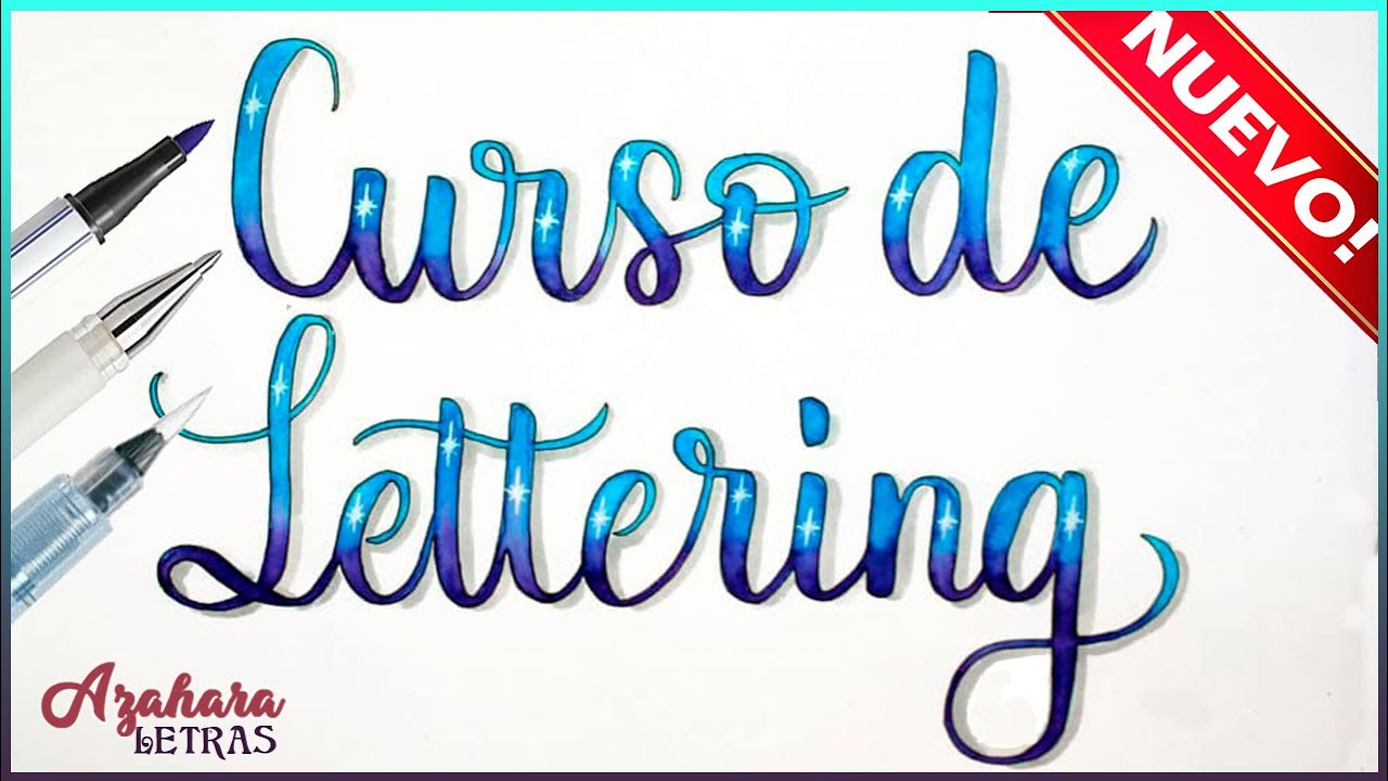 Curso de Lettering Online con rotuladores Almas Creativas