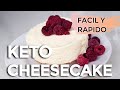 🍰CHEESECAKE KETO (5 Minutos!!) - Facil- NO BAKE - Sin cocinar