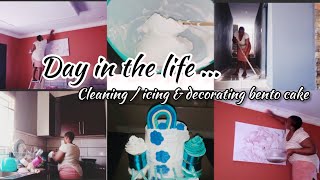 CLEANING MOTIVATION/CLEAN WITH ME/HOMEMAKING /ICING BENTO CAKE SIDE HUSTLE