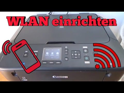 Canon Pixma MG5650 WLAN Drucker einrichten Wifi Drucker installieren Handy mit Drucker verbunden
