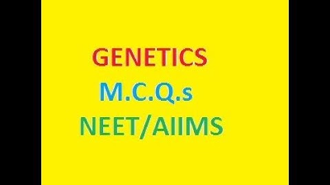 Molecular basis of Inheritance - MCQ  ll NEET ll NEET 2024
