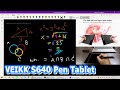 VEIKK S640 Pen Tablet ขนาดกระทัดรัด 6X4 นิ้ว ใช้สำหรับวาดรูปกราฟิก, สอนออนไลน์ร่วมกับ OneNote Win10