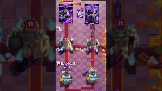 Mega evolution test of Mega knight and Pekka #clashroyale #shorts