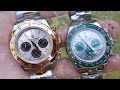 Green and Two Tone Rose Gold PAGANI DESIGN - Rolex Daytona Homage watches from AliExpress - Review