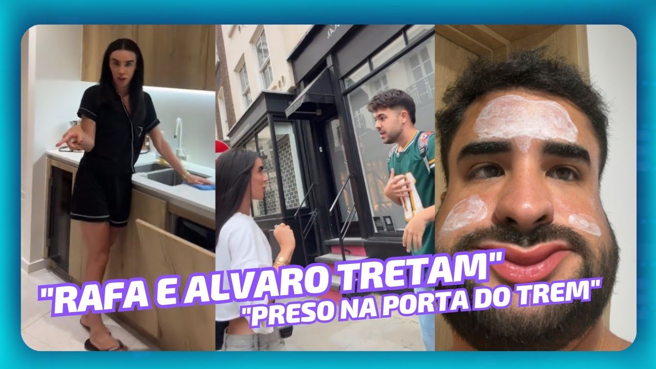 RAFA E ALVARO TRETAM NO SEGUNDO DIA DE VIAGEM • PRESO NA PORTA DO TREM