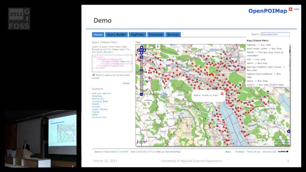 2012 - OpenPOIMap, eine ganzheitliche erweiterbare Point-Of-Interest Lösung