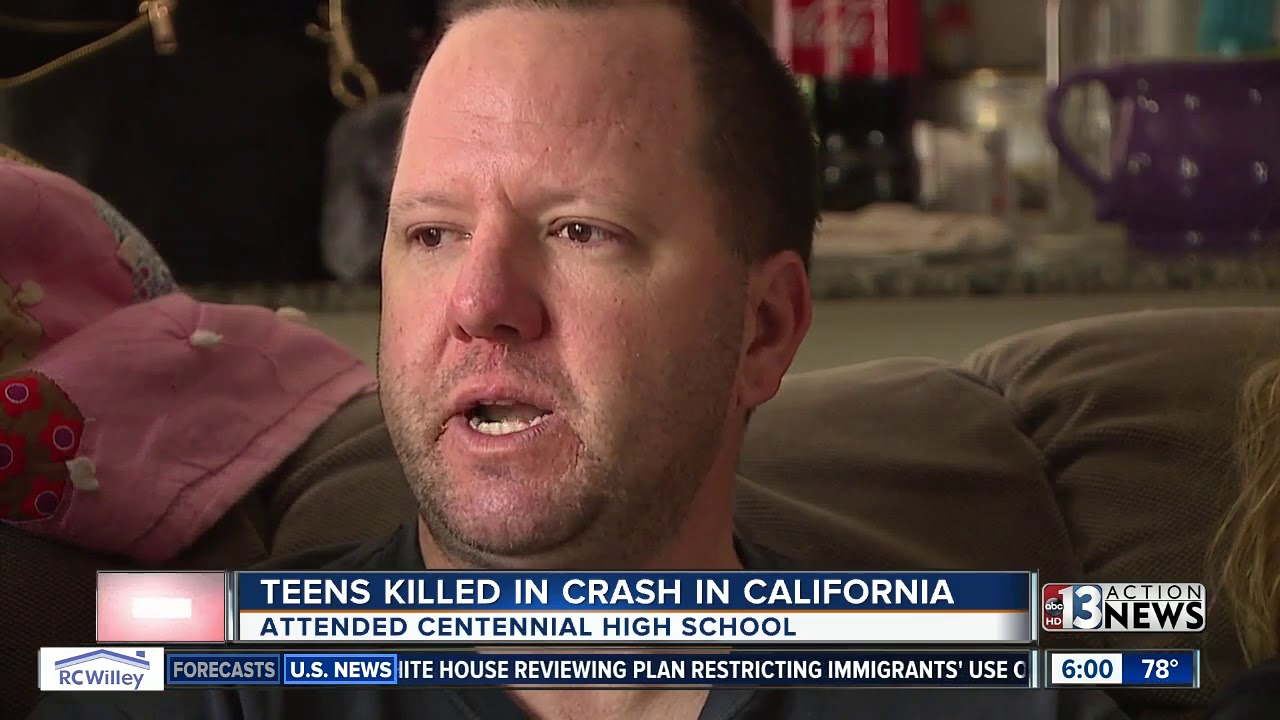 3 Las Vegas teenagers killed in fiery California crash - YouTube