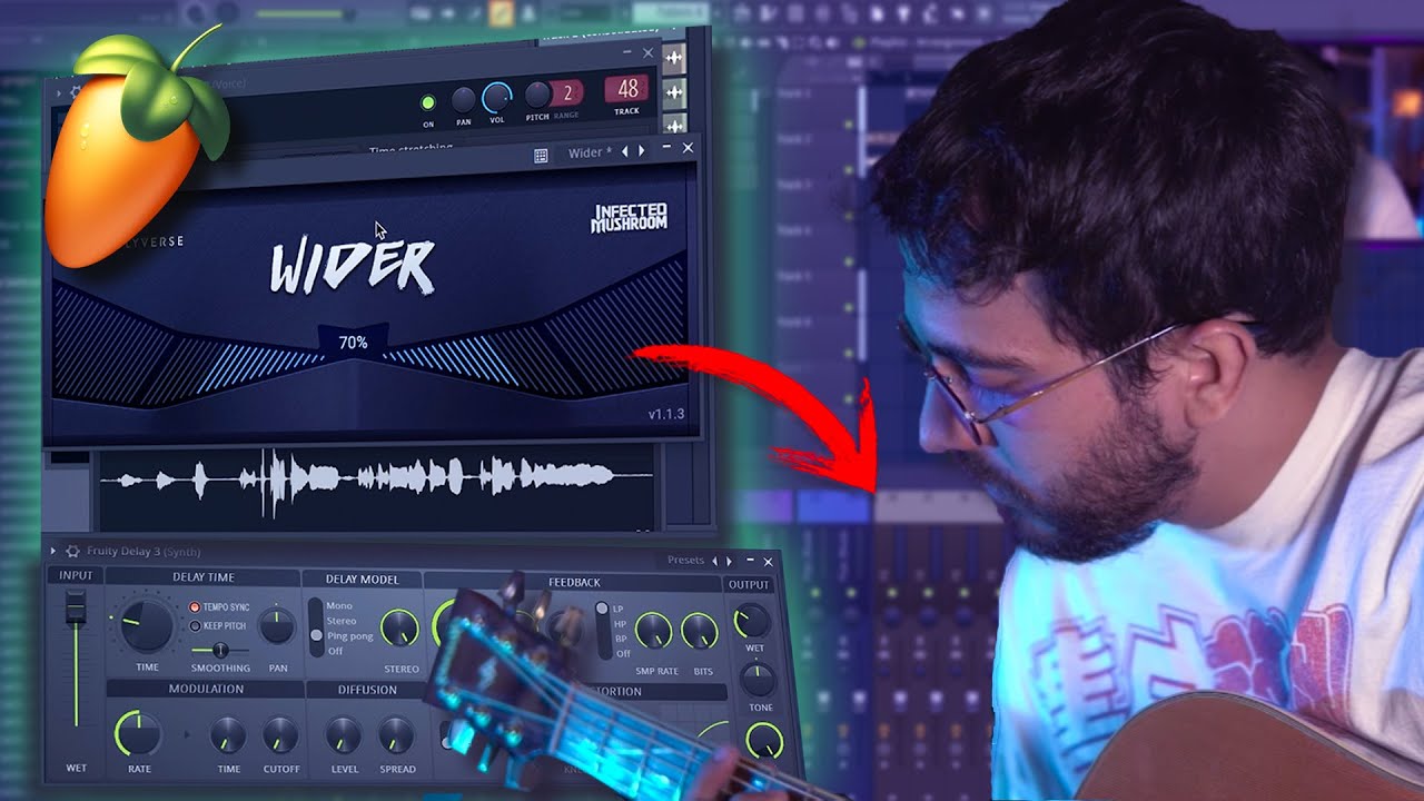 Hice un BEAT y grabé Voces + Guitarra con mi celular en FL Studio 20