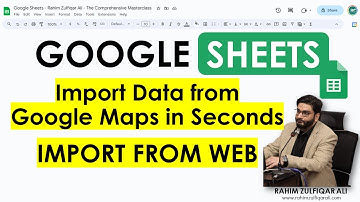 How to Import Data from Google Maps in Seconds in Google Sheets - IMPORTFROMWEB Add-on | WebScraping