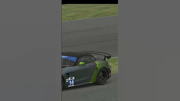 AMG Barber into barrier - If you go wide it's hard to get back #amg #iracing #barbermotorsports