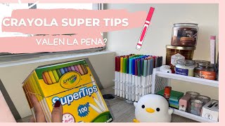 ¿VALE LA PENA LOS CRAYOLA SUPER TIPS 100 EN 2025? || umboxing + organización