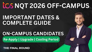 TCS NQT 2026 Off-Campus Drive | Exam Date, Preparation Guide &amp; Re-Apply for Upgradation