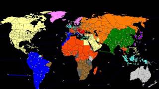 WarLight game: World alternate Diplomacy 1.0 Timelapse