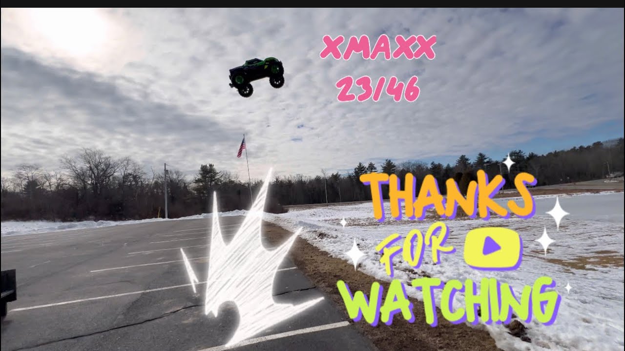 Xmaxx on 23/46 gearing time for ramp session what a beast - YouTube