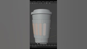 Coffee cup speed modelling in Blender 4.0 #shorts #blender #3d #3dmodeling