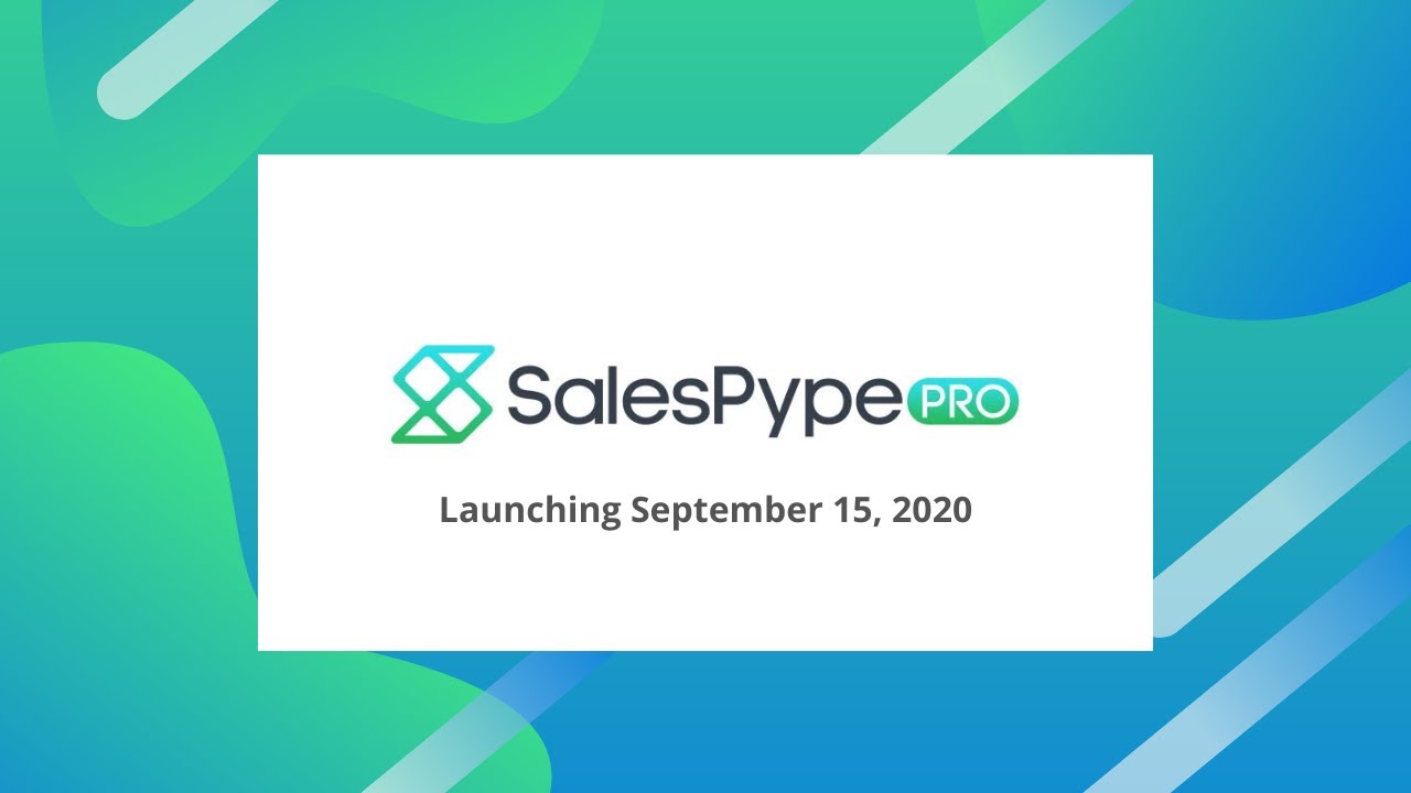 SalesPype Pro - Coming September 15, 2020 - YouTube