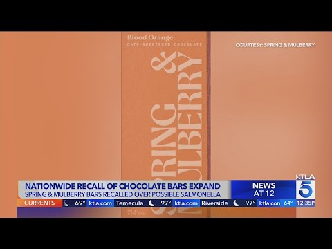 Nationwide chocolate bar recall expands over salmonella concerns