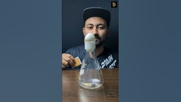 Egg🥚 And Conical Flask Experiment #trickstogo #trending #scienceexperiment #shorts