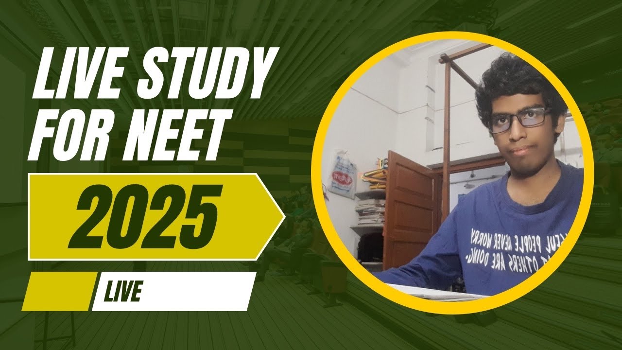 Study With Me LIVE | 12-Hour NEET Preparation | Focus & Productivity ...