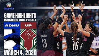 ADMU vs. UP - March 4, 2020  | Game Highlights | UAAP 82 WV