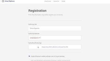 SmartDiploma – Registration and domain verification