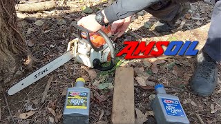 STIHL Chainsaws love AMSOIL s Bar and Chain Oil