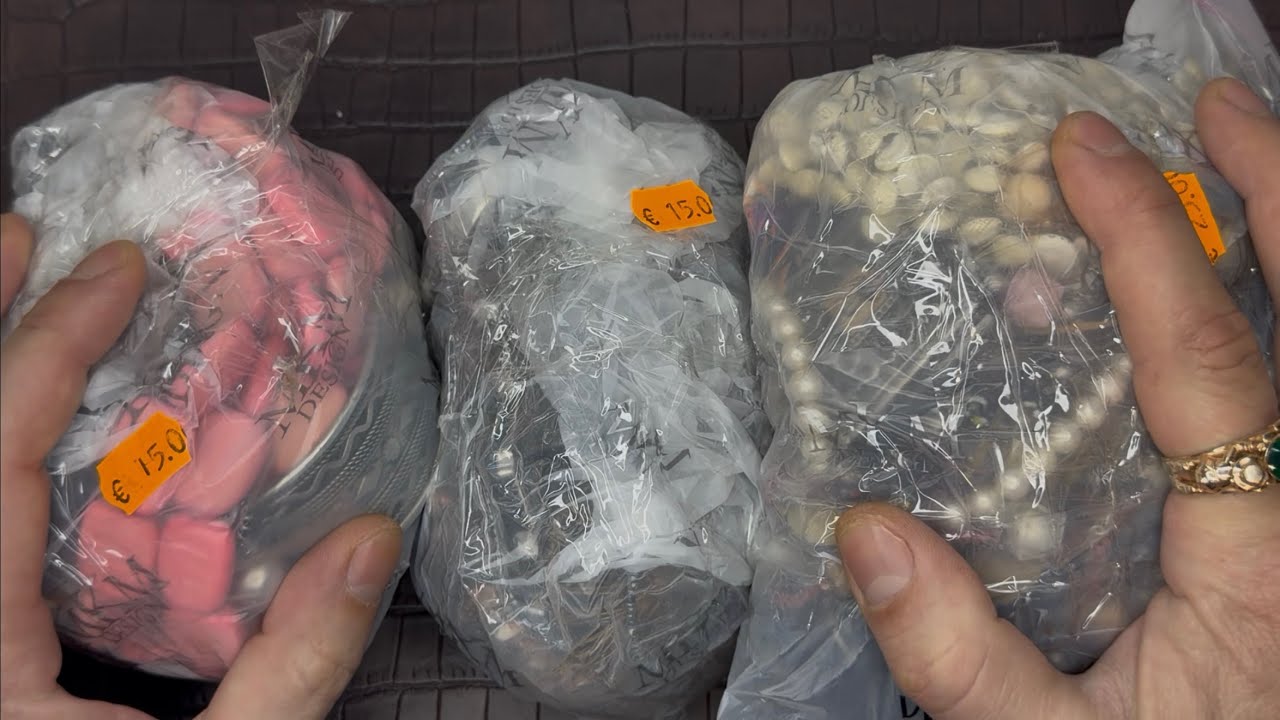 55 евро минус в этой распаковке #распаковка #винтаж #украшения #поисксокровищ #секондхенд #обзор