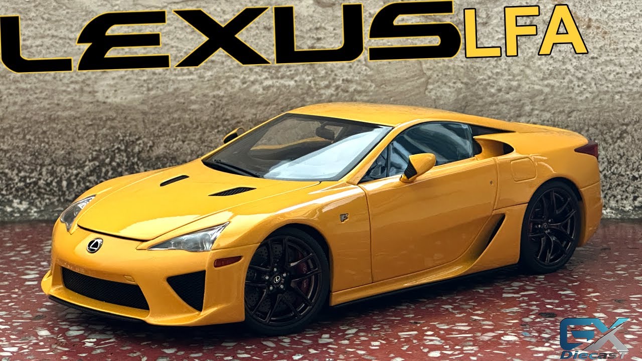 1/18 Well Lexus LFA (Yellow) - YouTube