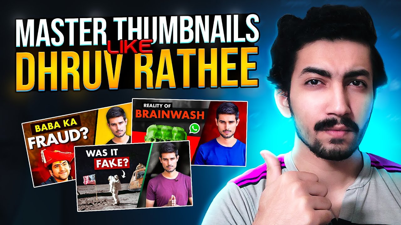 How to Make VIRAL THUMBNAILS like @dhruvrathee