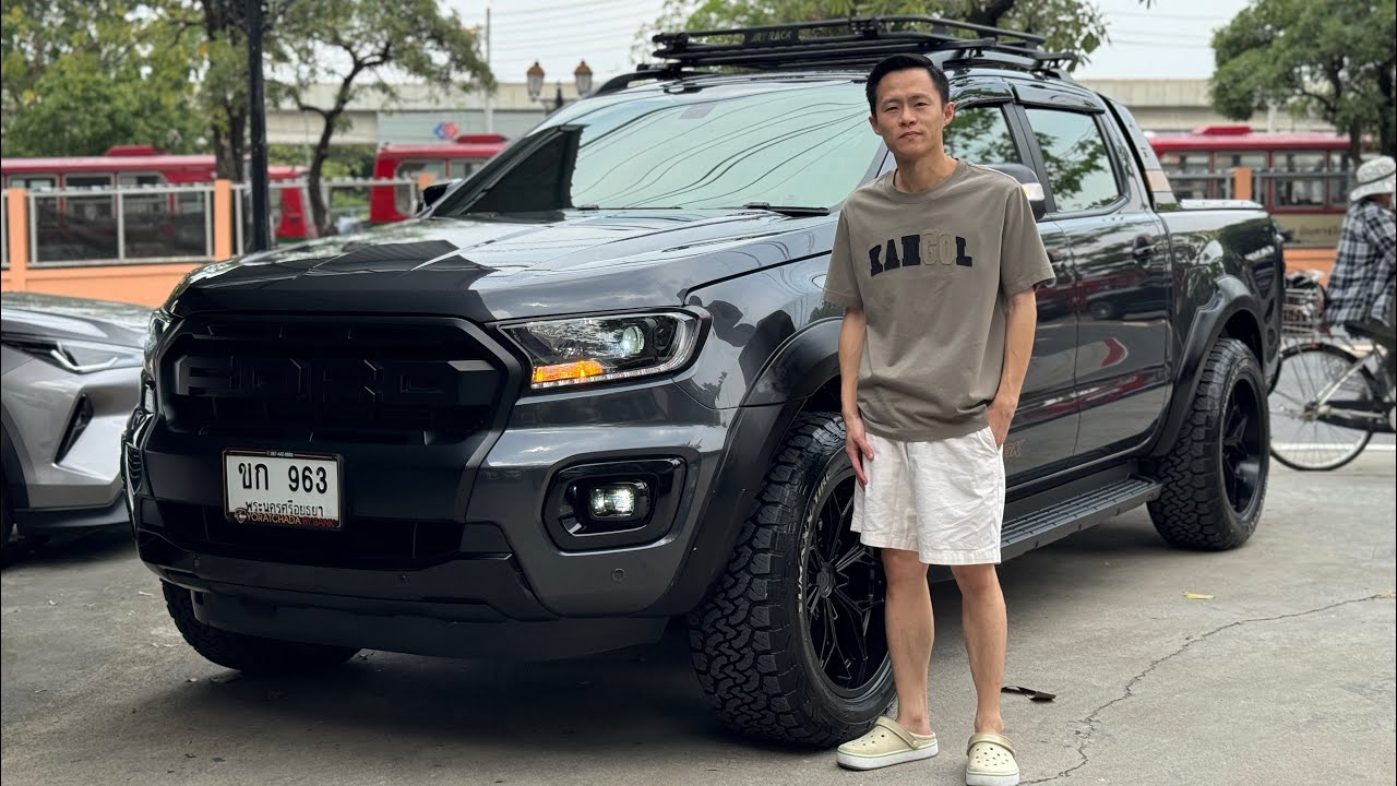 🚘FORD RANGER WILDTRAK 2.0 TURBO 2021 สีเทา Meteor Grey ✅ราคา 599,000 บาท🛣️ไมล์ 60,000 กม.