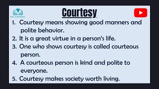 Essay on Courtesy in English | 10 lines on Courtesy in English | Courtesy 10 lines Essay