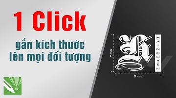 1 Click gắn kích thước lên mọi đối tượng trong corel