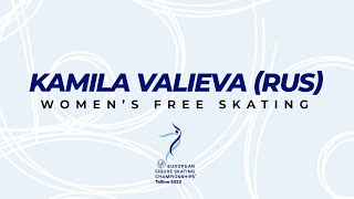 Kamila Valieva (RUS) | Women FS | ISU European FS Championships 2022 | Tallinn | #EuroFigure