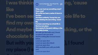Love is an open door - Kristen Bell ♪ #lyrics #music #tiktok #top #trending #spotify #frozen #love