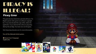 Super Mario 3D All-Stars - Anti-Piracy Screen