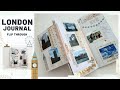 London Travel Journal Flip Through | Travellers Notebook Creative Travel Scrapbook | Our London Trip