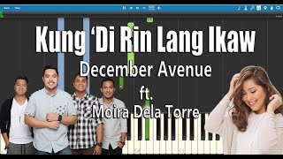 Kung 'Di Rin Lang Ikaw - December Avenue ft  Moira Dela Torre | Piano Tutorial + Free Sheet Music chords