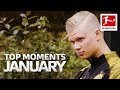 Top 10 Moments January - Haaland Debut, Lewandowski Record & Assist King Müller