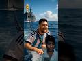 Ronaldo was mocked by Messi for having no trophy in his boat #ronaldo #messi #kylianmbappé #neymar