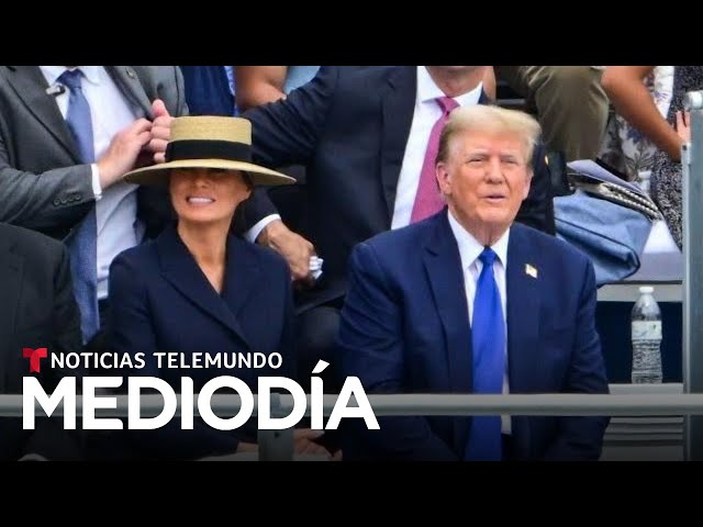 Además de ir a la graduación de su hijo, Trump aprovecha el día libre del juicio para hacer campaña