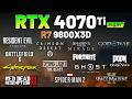 RTX 4070 Ti SUPER + RYZEN 7 9800X3D - Test in 12+ Games
