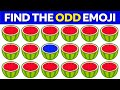 Find the odd emoji out spot the difference to win  odd one out puzzle  find the odd emoji quizzes